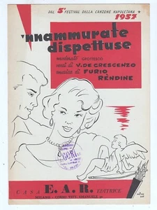 Spartito 'NNAMMURATE DISPETTUSE Rendine Festival Canzone napoletana 1957 Arpino - Picture 1 of 1