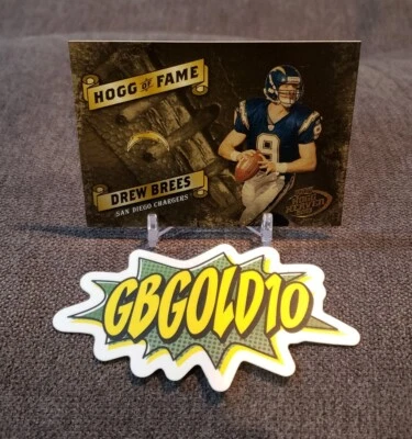 2003 DREW BREES PLAYOFF HOGG HEAVEN HOGG OF FAME /500 HF-28 CHARGERS SAINTS - Image 1 of 2