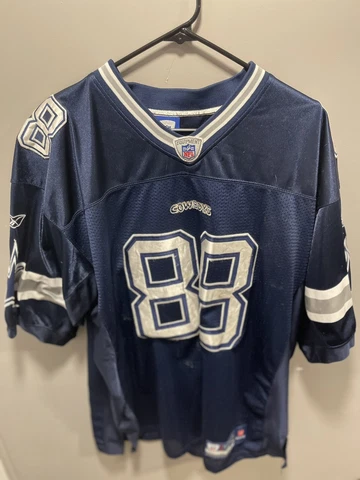 REEBOK On Field Dez Bryant Dallas Cowboys Jersey Size XL Blue #88 Football Cover