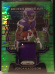 2023 Panini Prizm - Rookie Gear Neon Green Pulsar Prizm #RG-JA Jordan Addison - Bild 1 von 2