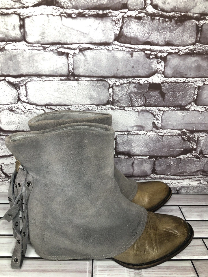 Botas informales de vestir de cuero topo gamuza gris antílope para mujer talla 37EU/6,5M EE. UU. Foto 1 de 4