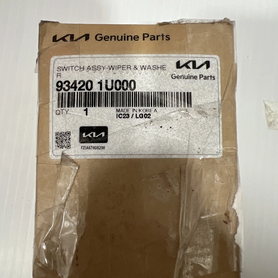 Interruptor de control limpiaparabrisas trasero Kia Hyundai 93420-1U000 2011-2016, sin limpiaparabrisas Foto 1 de 4