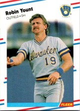 1988 Fleer #178 Robin Yount Milwaukee Brewers Baseball Card Base