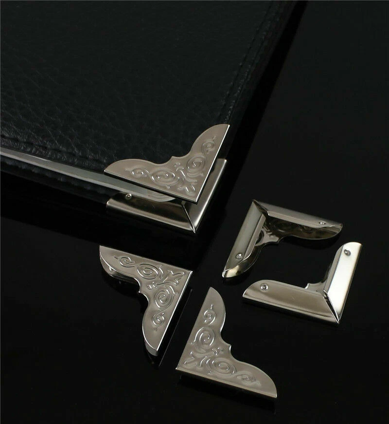 Lote 50 Piezas Carpeta Álbumes Metal Álbumes Recortes Plata Archivo Libro Esquina Protectores Foto 1 de 1