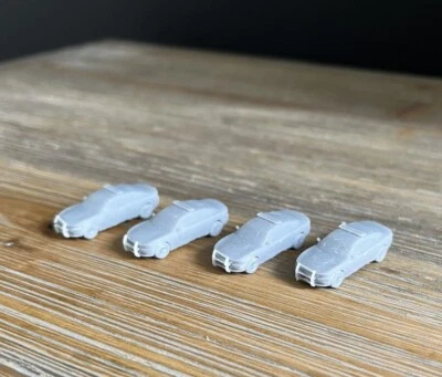 N SCALE 1:160 POLICE CAR SEDAN VEHICLE (4pk) - Image 1 of 4