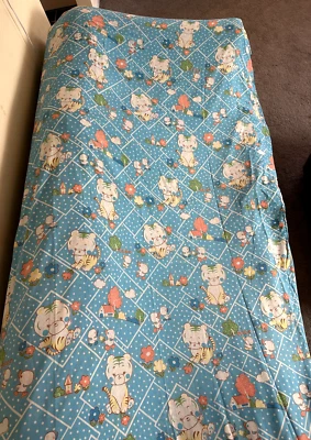 Capa de edredom vintage feita à mão extravagante tigres e patos dupla - Imagem 1 de 4