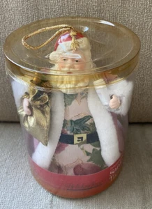 Porzellan Weihnachtsmann Schwein Rücklicht Baumspitze Weihnachtsschmuck Neu aus altem Lagerbestand - Gebrauchsspuren an Verpackung - Bild 1 von 6