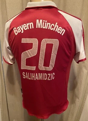 FC Bayern München Adidas Kinder Heim Trikot 2003/04 + Nr.20 Salihamidzic Gr.164 - Bild 1 von 4