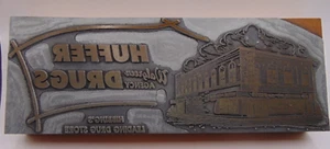 Vintage Printing Letterpress Printers Block BIG Huffers Drugs - Picture 1 of 4