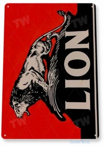 LION MOTOR OIL 11 x 8 TIN SIGN AUTO AUTOMOBILE MECHANIC ADVERTISEMENT - Picture 1 of 1