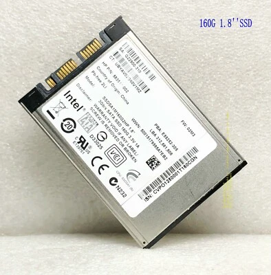 SSDSA1M160G2HP 1.8" 598782-001,600464-001,583511-001 160GB Micro-SATA uSATA SSD - Image 1 of 4