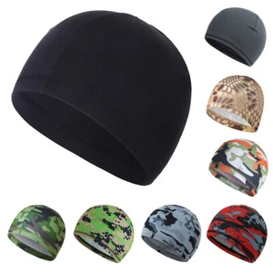 Moisture Sweat Wicking Cooling Bald Dome Skull Cap Helmet Liner Sport Beanie Hat - Picture 1 of 26