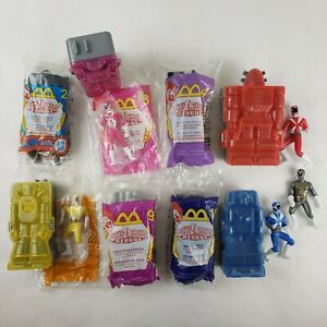 Lot of 8 Vintage 2000 McDonald's Happy Meal Power Rangers Rescue Toys