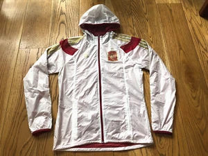 ADIDAS SPAIN 2014-15 GLANZ ANTHEM WHITE TRAINING WINDBREAKER JACKET SMALL BNWT - Picture 1 of 24