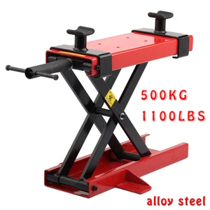 500KG Motorcycle Motorbike Bike Stand Scissor Lift Jack Paddock Workshop Bench - Picture 1 of 7