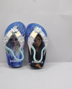 Toddler Disney Frozen Flip Flops Size 7/8 Multicolored - Picture 1 of 16