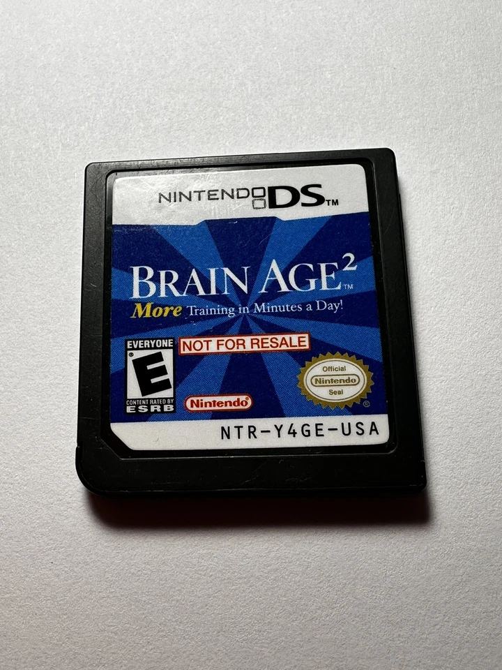 Brain Age 2 More Training in Minutes a Day - Nintendo DS Not For Resale Demo - Image 1 of 2