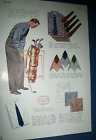 1937 ARROW Shirt large-mag ad- golf golfing theme w/ ties & handkerchiefs