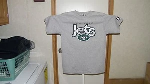 VINTAGE N.Y. JETS STARTER YOUTH SIZE LARGE 14-16 GRAY SHIRT, MADE IN USA, NWT. - Picture 1 of 6