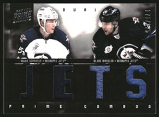 2011-12 Panini Prime Combos Jerseys #6 Blake Wheeler Mark Scheifele/225