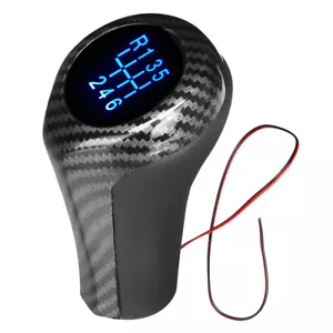 6 Speed Carbon Fiber Gear Shift Knob W/LED Light For 1-Series E81/E82 2005-2011 - Picture 1 of 19