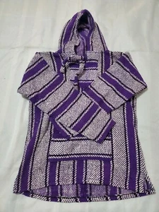 El Paso Saddle Blanket Co. Pull-over Hoodie Purple Medium B5 - Picture 1 of 5