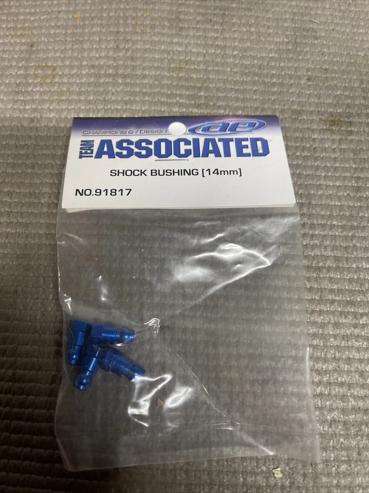 Team Associated 14mm Aluminum Shock Bushings (Blue) [ASC91817] - Image 1 of 1