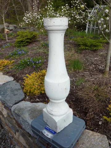 wow HUGE cement victorian porch baluster column 27 x 6" Cover