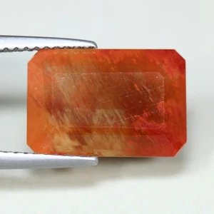 5,36 quilates_el mejor color encantador_100 % natural rojo sin calefacción andesina_piedra solar - Imagen 1 de 3