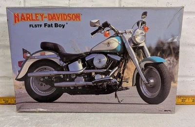 IMEX Harley Davidson FLSTF Fat Boy Motorcycle 1/12 Scale Model Kit  - Image 1 of 4