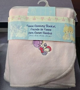 VTG Precious Moments Baby Blanket pink NEW - Picture 1 of 4