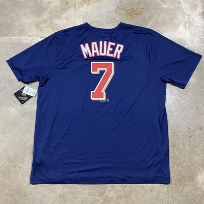 Camiseta Joe Mauer Minnesota Twins MLB Cool Base Majestic 2XL Azul Marino Nueva con Etiquetas Foto 1 de 4