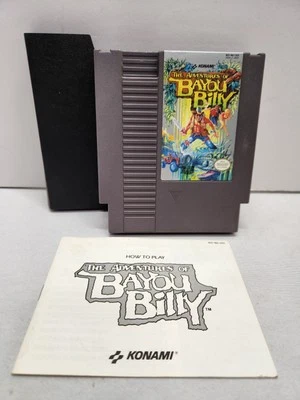 The Adventures of Bayou Billy Nintendo, NES w/Manual and NES Sleeve Tested - Image 1 of 4