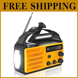 Compact 8000mAh Weather Radio with LED Flashlight - Picture 1 of 10