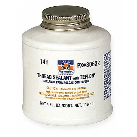 Permatex 80632 Pipe Thread Sealant 4 Fl Oz, Brush-Top Can, Thread Sealant With - Image 1 of 1