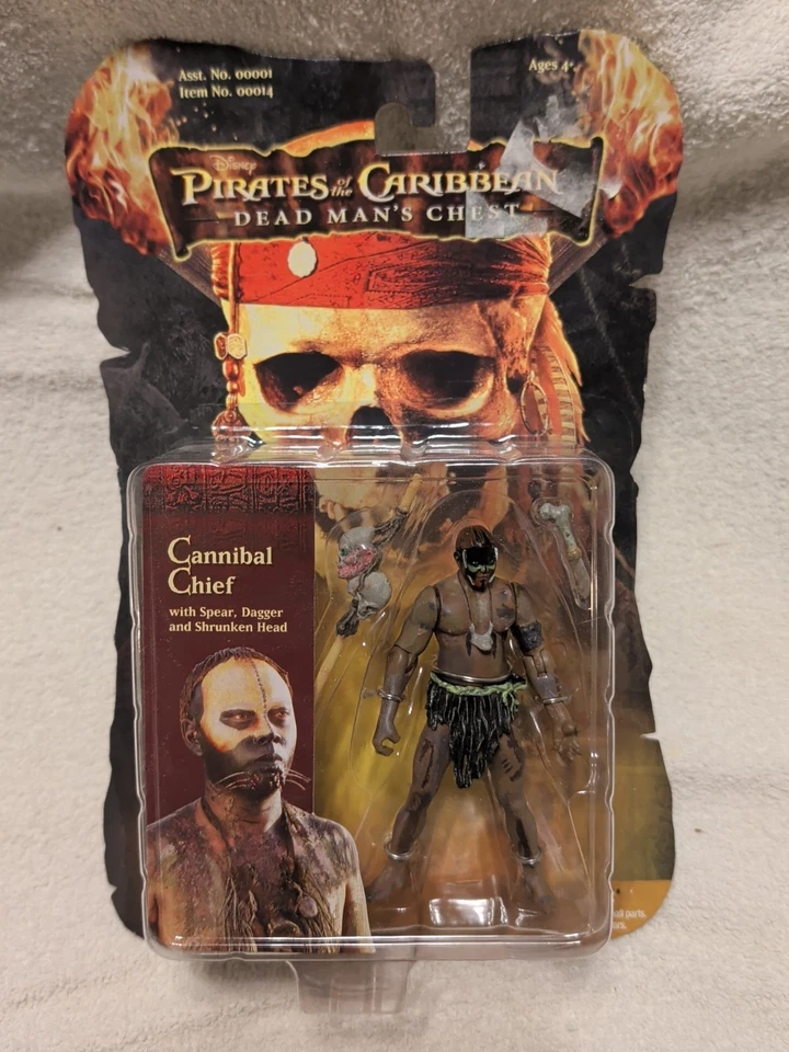 NOVO PIRATAS Of The Caribbean Cannibal Chief boneco Dead Man's Chest Zizzle 2006 - Imagem 1 de 1