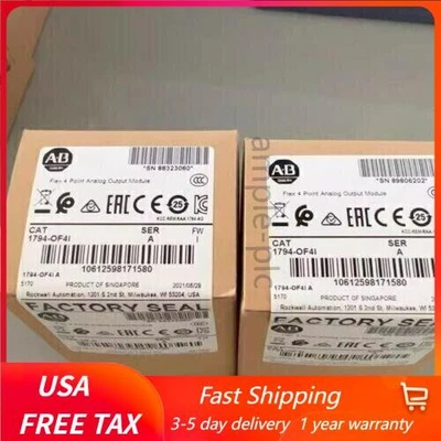 New Factory Sealed AB 1794-OF4I Flex 4 Point Analog Output Module US Free Tax - Image 1 of 2