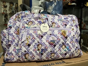 Vera Bradley Disney Belle Floral Beauty & Beast Weekender Duffle Travel Bag NWT - Picture 1 of 12