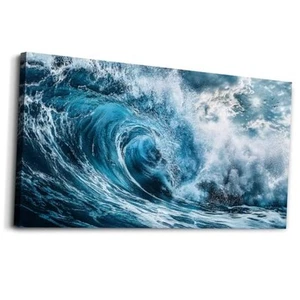 ERQINHUA Large Canvas Wall Art For Living Room Wall Decor For Bedroom Ocean - Picture 1 of 7