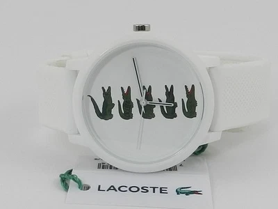 Lacoste Unisex L.12.12 Quartz White Silicone Strap Watch 42mm NO BOX - Image 1 of 3