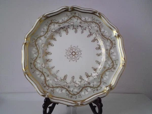 Plato de porcelana antiguo victoriano (1870-1886) Davenport Longport Staffordshire - Imagen 1 de 10