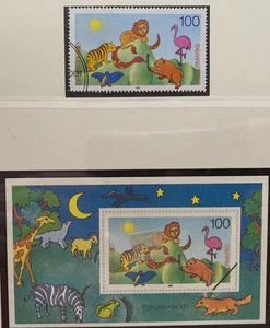 DEUTSCHLAND, 1995, Lot von 2 modernen Briefmarken, teils neu/ teils gebraucht/teilweise gestempelt - Bild 1 von 3