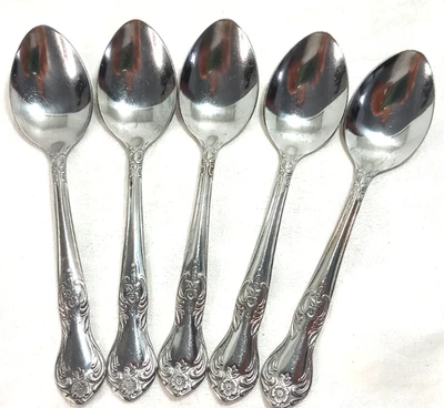 5 cucharaditas Wallace Portsmouth acero inoxidable Japón cubiertos vintage cubiertos Foto 1 de 4