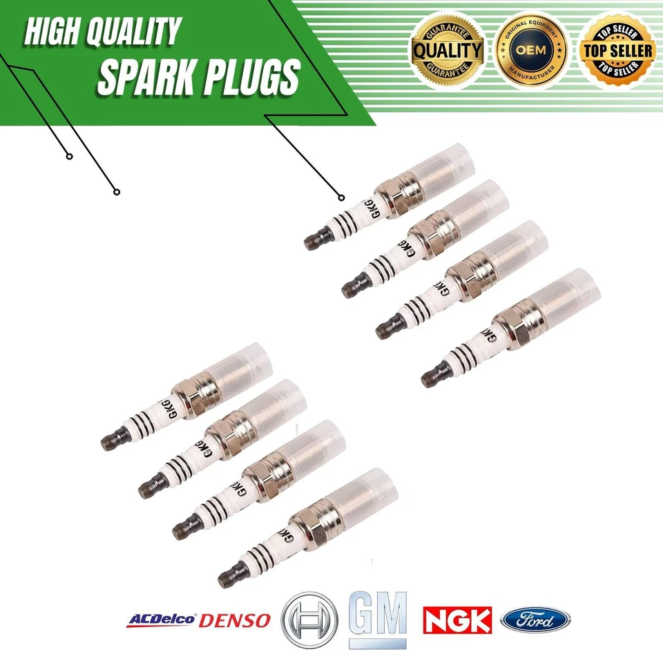 Genuine 8x Motocraft Spark Plugs Fits 78-13 Ford Fiesta Mercury Lynx Sable 1.6L - Image 1 of 4