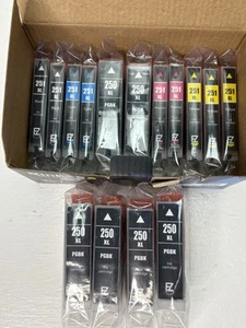 EZ- Ink Cartridge Replacement for Canon PGI-250XL CLI-251XL (15 Pk) Ex-3/24 OPEN - Picture 1 of 5
