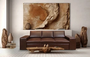 Braunes Echtleder Sofa MAX FS 250 cm Italienisches Leder Sofa Couch Rabatt 30% - Bild 1 von 9