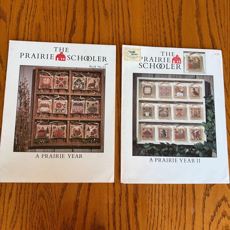 Cross Stitch Pattern Prairie Schooler A Prairie Year Book 13 & A Prairie Year II - Image 1 of 4