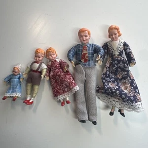 Concord Miniatur Puppenhaus Puppen 1:12 Personen Familie Ehemann Frau Kinder Vintage - Bild 1 von 16
