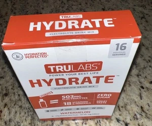 TruLabs Hydrate Elektrolyt Pulver Getränk Wassermelone 15 Portionen (eine wurde verwendet) - Bild 1 von 5