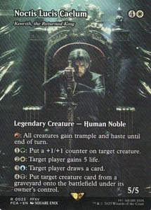 MTG FINAL FANTASY THROUGH THE AGES KENRITH, THE RETURNED KING BORDERLESS RARE - Picture 1 of 1